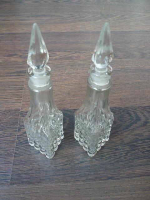 Бутылочки для специй , старинное стекло