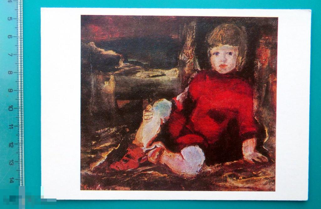 Скулме ОТТИС 1988 --  Е19(Е.Е.Р.)  -- дети СОЦРЕАЛИЗМ чистая ЖИВОПИСЬ