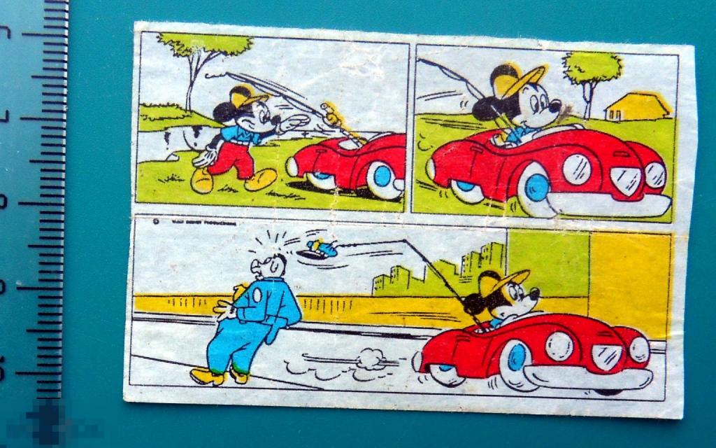 Вкладыш от жвачки DONALD Дональд Mickey Mouse Микки Маус комикс  ---  cS(3а) ..5..