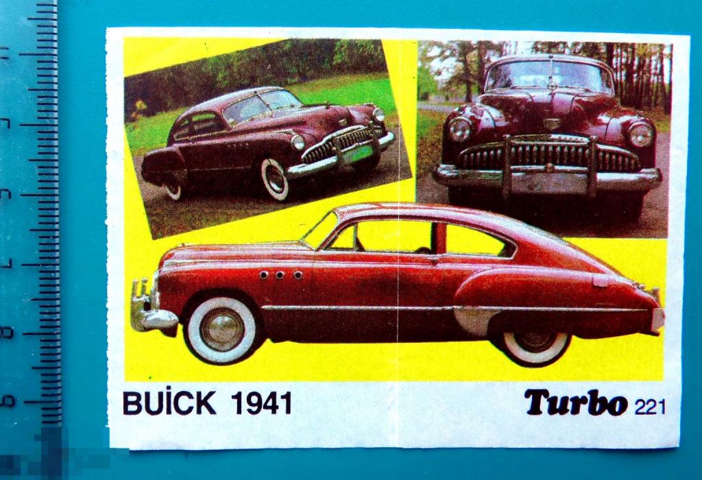 вкладыши Турбо Turbo черные №221 -- (191-260) -- авто мото автомобиль - cS (7а)
