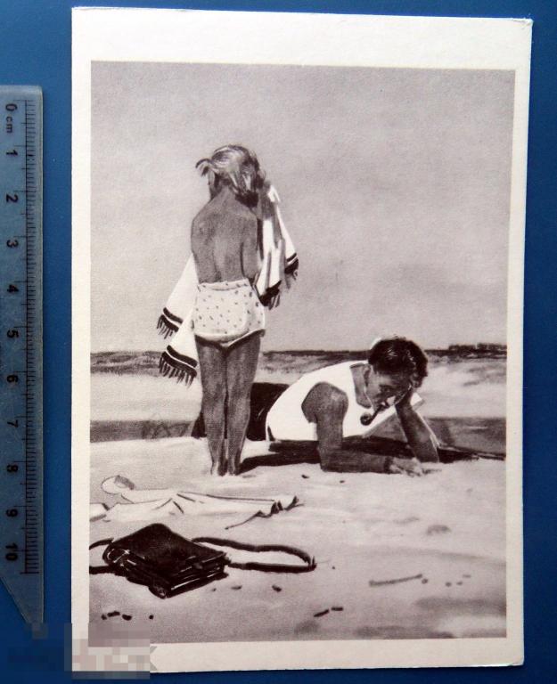 Дубинский АРКАДИЙ ГАЙДАР Голубая чашка 1963 Щ4 чистая. из набора  ДЕТИ