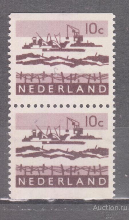 Нидерланды 1963 дамба защита от наводнений Mi800 MNH пара