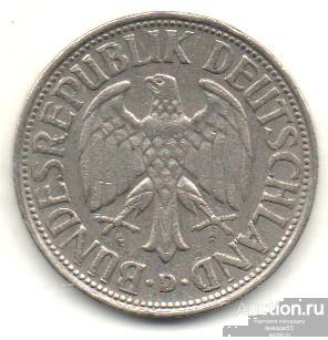 Германия 1 марка 1959 г. D 9_1_32