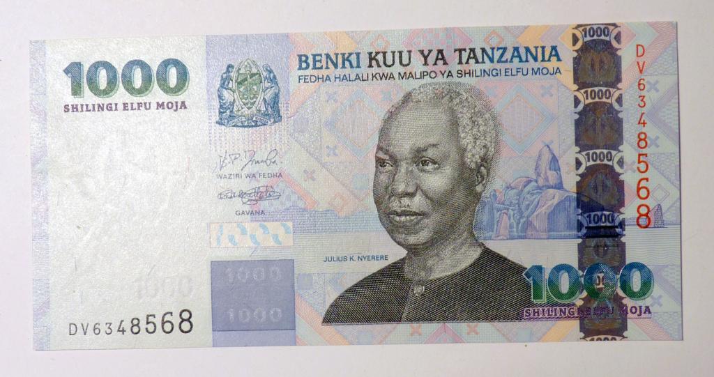 Танзания 1000 шиллингов 2003 UNC пресс