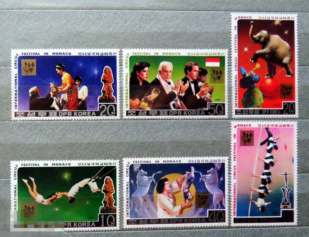 Корея 1987 ** ЦИРК /////////////////////// А3с5 марки