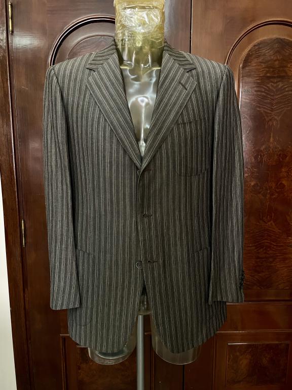 Костюм мужской люксового итальянского бренда SARTORIA CASTANGIA лён/шерсть р.52