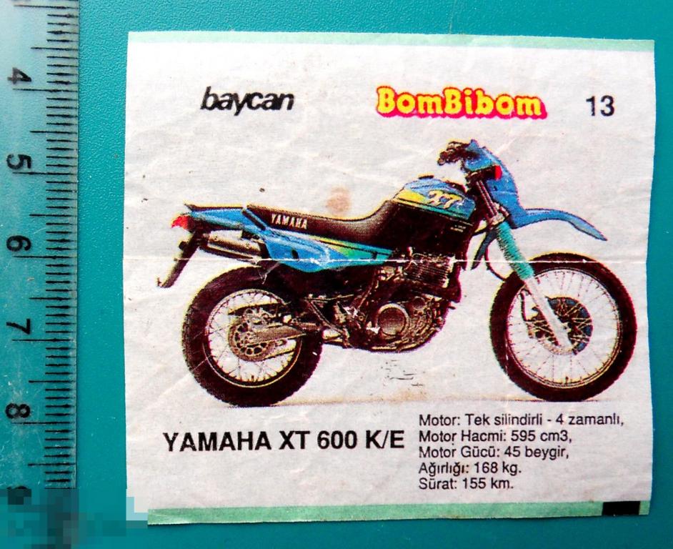 ВКЛАДЫШ Бомбибом Bombibom ГОЛУБАЯ ПОЛОСКА 1штука cS (338) мото мотоцикл №13