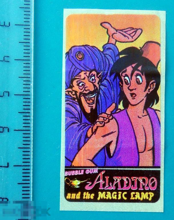 ВКЛАДЫШ комиксы ALADINO АЛЛАДИН ..2.. --- cS (5) -- мультфильм обертка упаковка РЕДКАЯ!!!