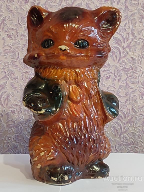 Копилка большая. Кот. Котик. Гипс. Высота - 23 см.(М2).