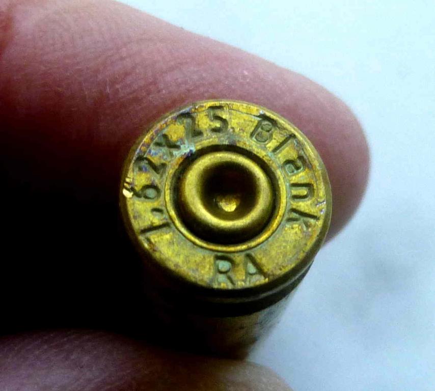 Гильза 7,62х25 от патрона светозвукового действия маркировка Blank RA (Г-135-4)