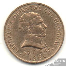 Уругвай 5 сентесимо 1960 г. 9_2_13