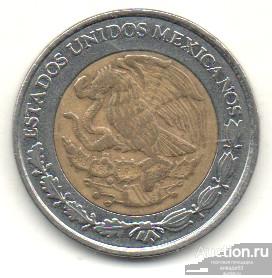 Мексика 1 песо 1996 г. 9_2_8