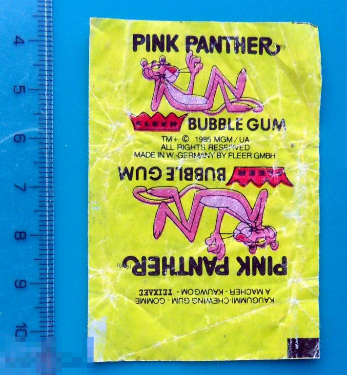 вкладыши упаковка обертка Pink Panther комиксы 1 штука cS (326)