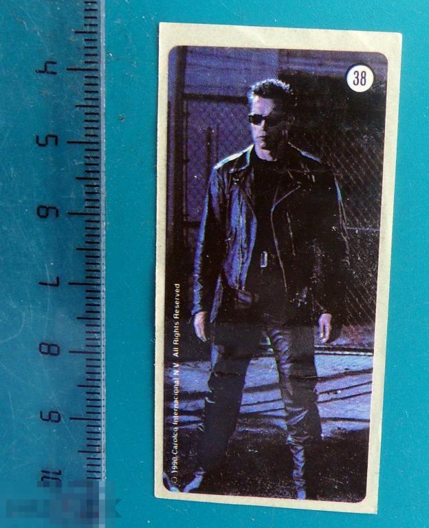 вкладыш наклейка Terminator (Carolco 1990 год). Терминатор №38 комиксы --  cS (21)