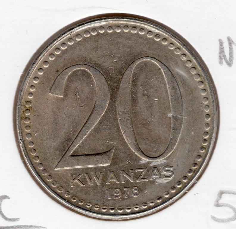 20 кванза - Ангола - 1978 - KM#87