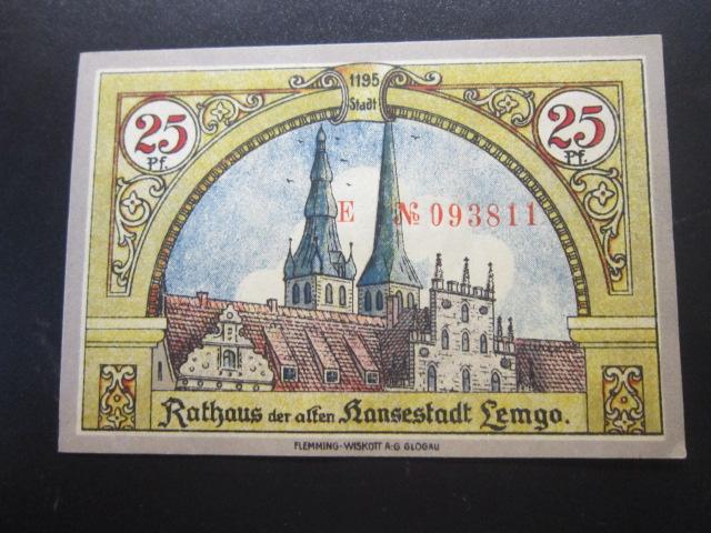 ГЕРМАНИЯ НОТГЕЛЬД    25  ПФЕННИГОВ      LEMGO