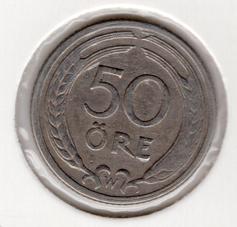 50 эре - Швеция - 1920 - KM#796