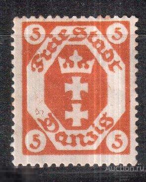 1921. Германия. Данциг. Герб. Mi.: 73 *