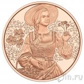 Австрия 10 евро 2025 Лён. Новинка!