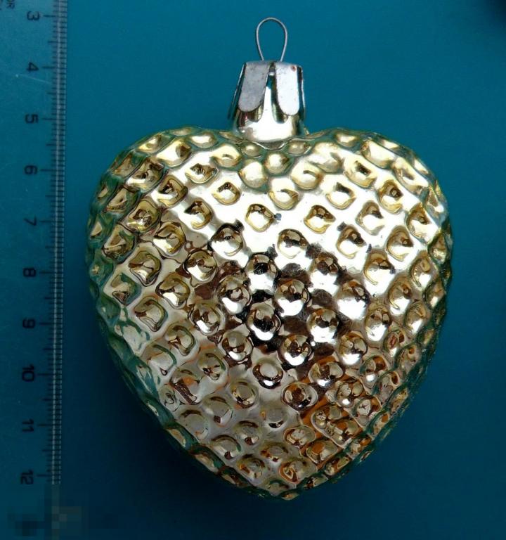 СЕРДЕЧКО СЕРДЦЕ льдинка  ---  xL -- старая елочная игрушка