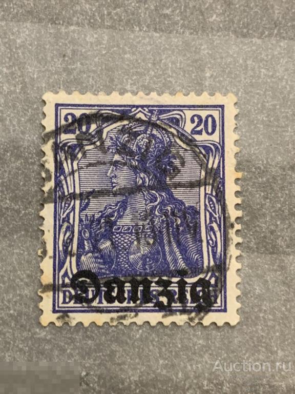 1920. Германия. Данциг. Немецкие Марки С Надпечаткой "Данциг". Mi.: 4