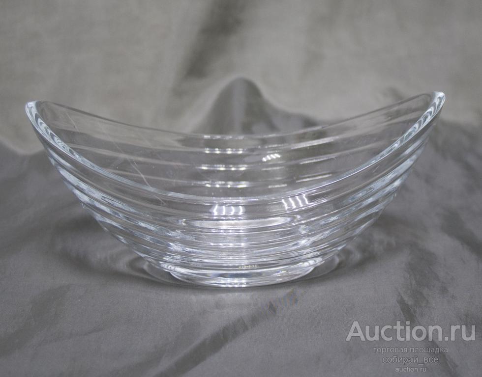 Ваза  Лодочка, стекло, высота 7 см, размер 17х8,5 см (11)