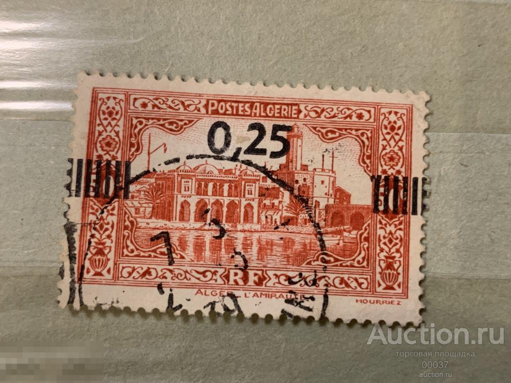1938. Алжир. Адмиралтейство Алжира взимает дополнительную плату. НАДПЕЧАТКА. Mi.: 153