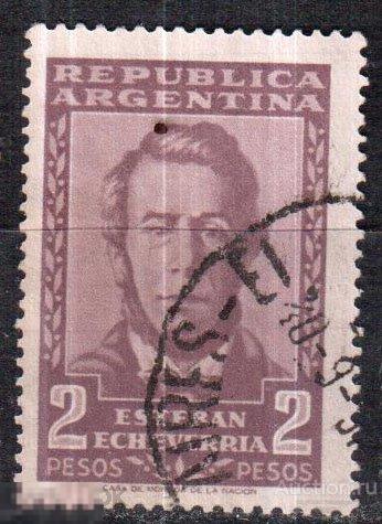 1963. Аргентина. Эстебан Хосе Эчеверриа Аргентинский политик.  Mi.: 661