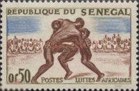 1961. Сенегал.  Спорт Борьба. Mi.: 245 **