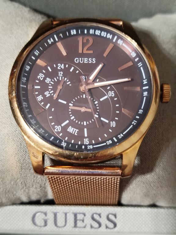 ОРИГИНАЛЬНЫЕ ЧАСЫ GUESS W95086G1 С ПОЗОЛОТОЙ.