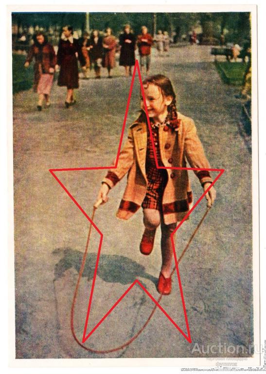 б/ ОТКРЫТКА ЗИВЕРТ ЛЕНИНГРАД В ЛЕТНЕМ САДУ ДЕВОЧКА 1955 г. СССР