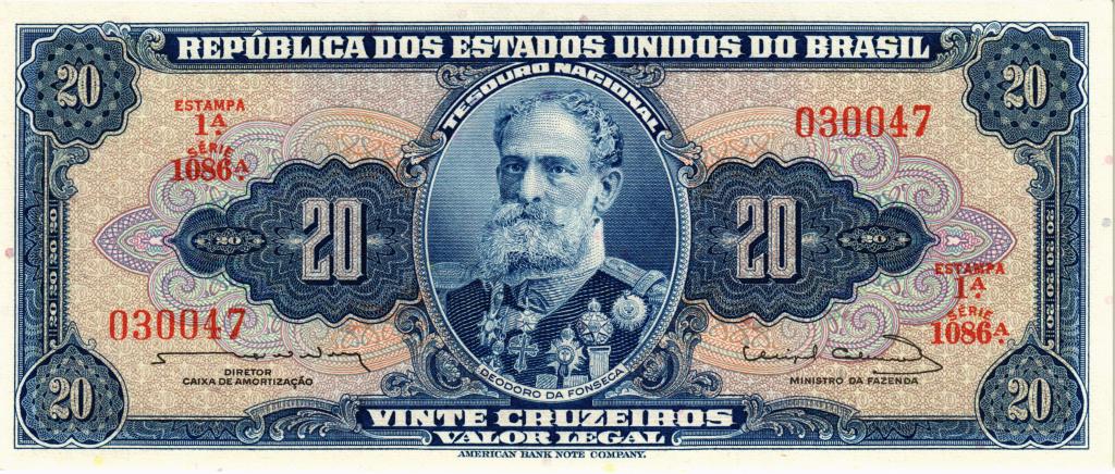20 крузейро 1961-1963 Бразилия, UNC 