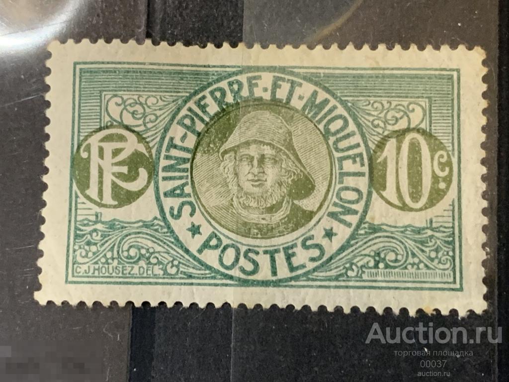 1922. Сен-Пьер и Микелон. Рыбак. Mi.: 104
