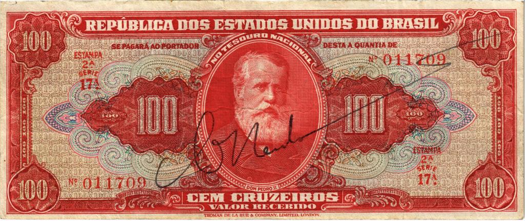 100 крузейро 1949 Бразилия P.146