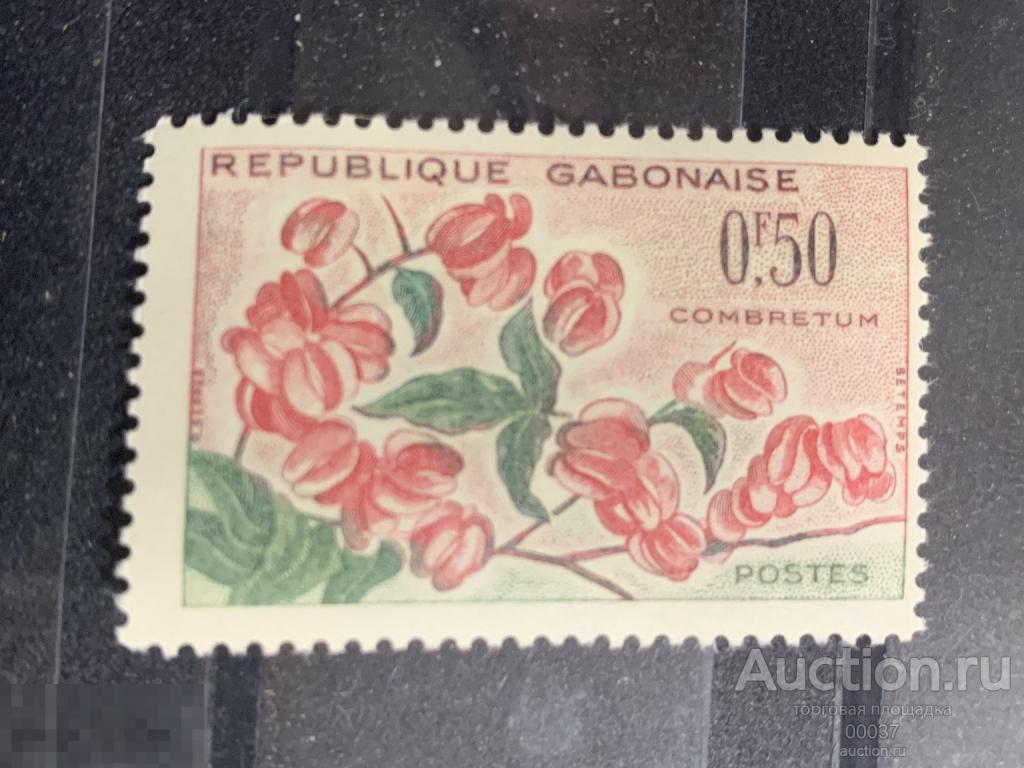 1961. Габон. Цветы. Комбретум грандифлорум. Mi.: 160 **