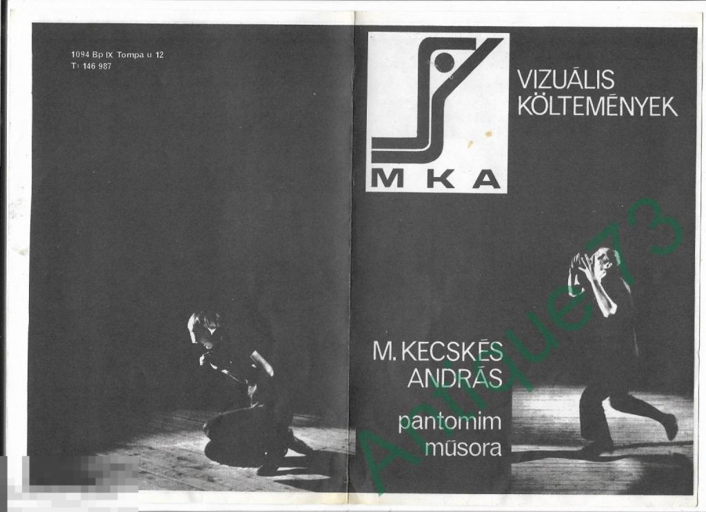 Театральная программка Пантомима [PRG 005]