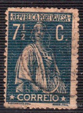 1917 -1921. Португалия. Стандарт. Церера богиня. -2. Mi 228