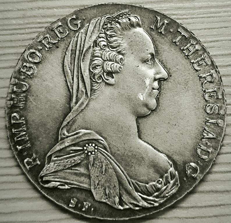 Австрия 1 талер 1780 г. Мария Терезия. Серебро!!! UNC. Рестрайк
