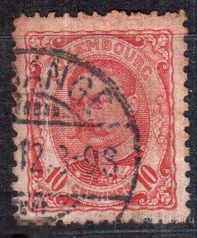 1906- 1908. Люксембург. 10с.  Великий герцог Люксембургский Вильгельм IV
