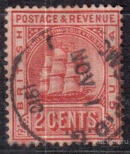 1905- 1910. Гайана.  Британская Гвиана. протекторат колония. парусник. Mi:.