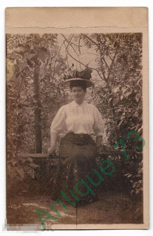 Фотопортрет Девушка Дама Платье Подписана Прошла Почту  PLX