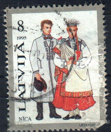 1995. Латвия. Традиционные Костюмы. Mi 407