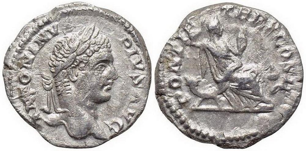 Римская империя, Каракалла 198-217 гг. Денарий 3,22 гр. (0026)