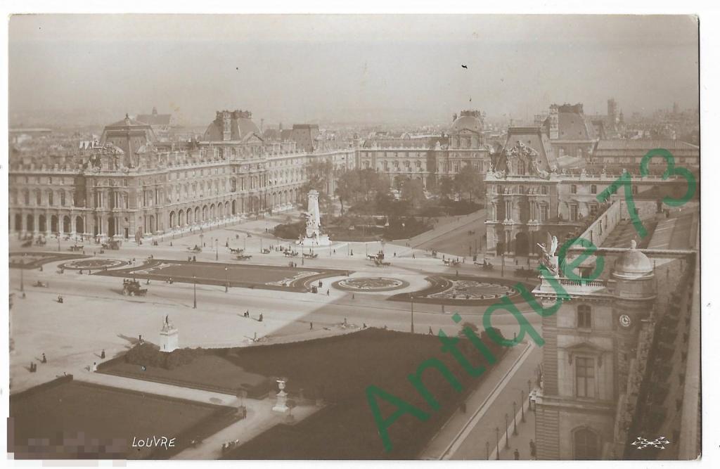 Открытка ГОРОДА Франция Париж Видовая  Елисейские поля   (France Paris Des Champs Elysees)