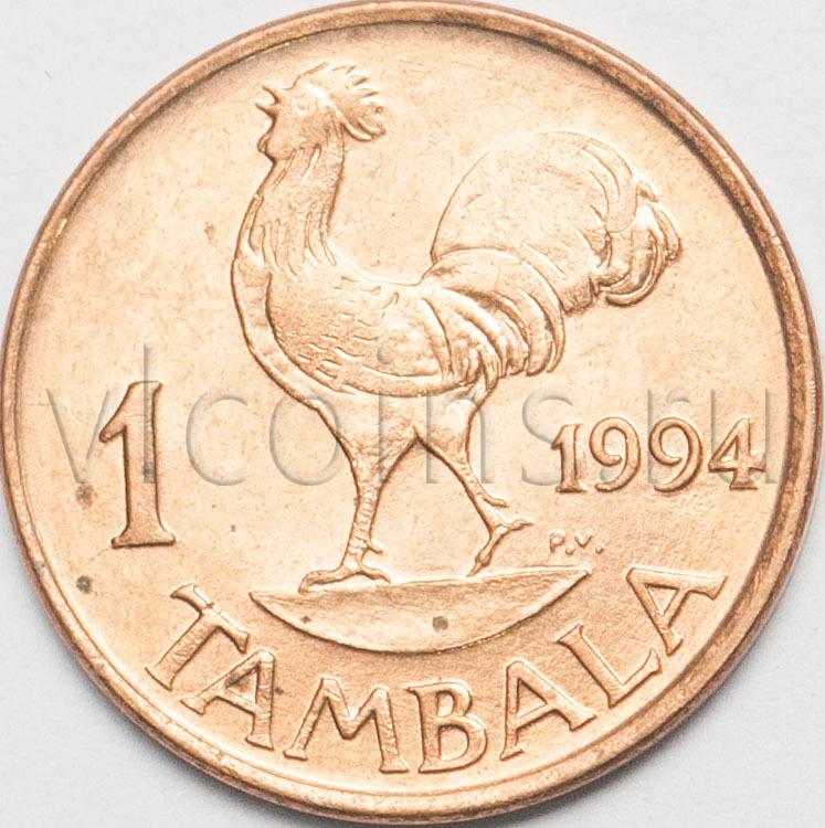 Малави 1 тамбала 1994 Петух с точками UNC 63331