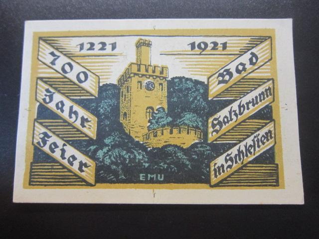 ГЕРМАНИЯ НОТГЕЛЬД  50  ПФЕННИГОВ    OBER SALZBRUNN
