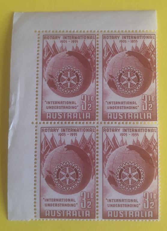 АВСТРАЛИЯ. 1955. SG# 281. 50-ЛЕТИЕ РОТАРИ-ИНТЕРНЕШНЛ. MNH