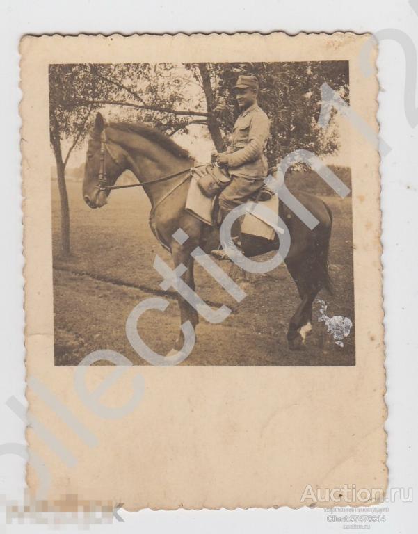 Солдат кавалерист польской армии 6 П.А.Л. Краков Польша 1937г.