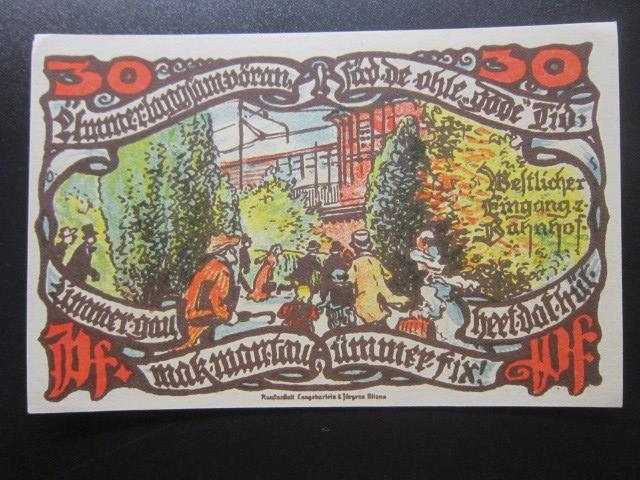 ГЕРМАНИЯ НОТГЕЛЬД    30  ПФЕННИГОВ          Groß-Flottbek