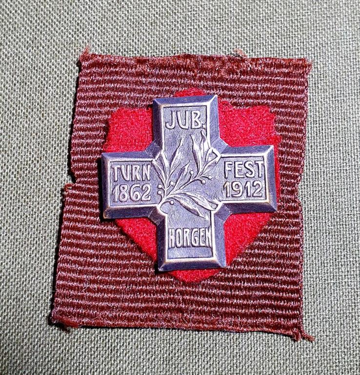 Швеция полковой знак кокарда Norgen turn 1862 fest 1912